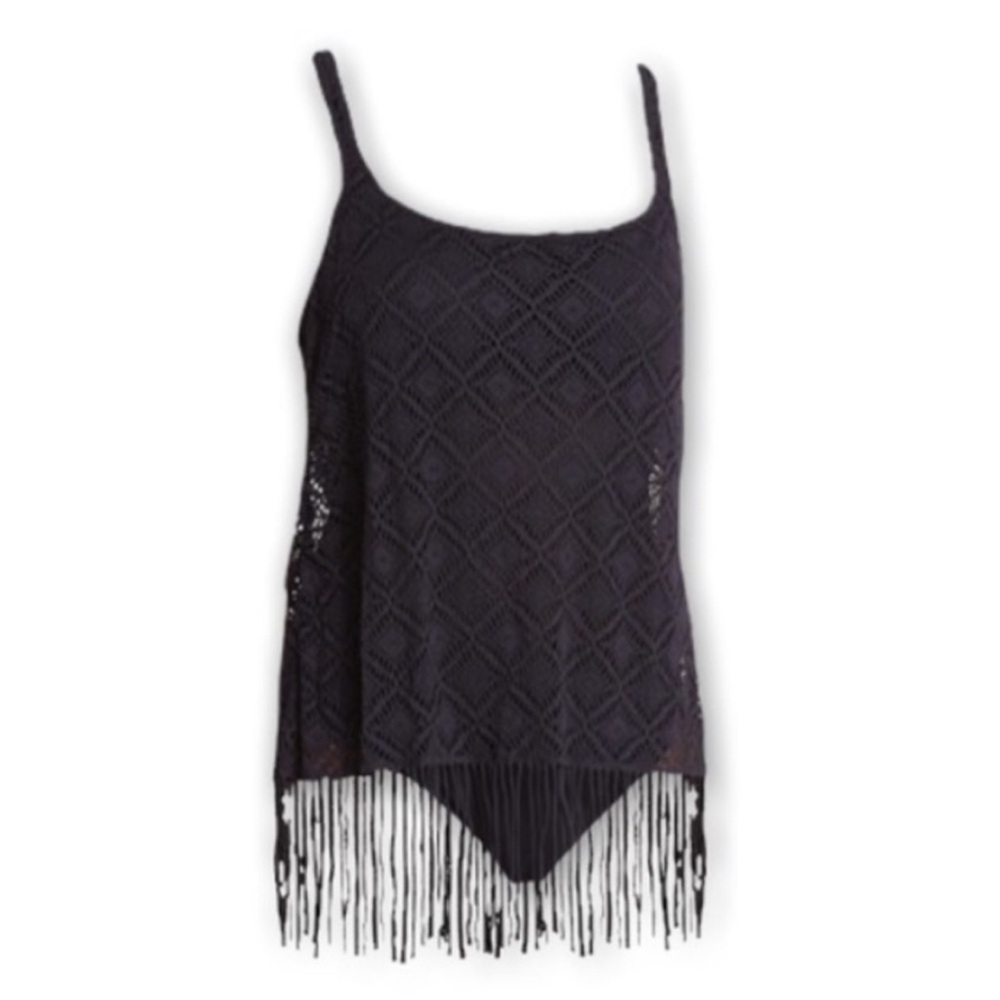Gottex Profile Charleston Fringe OnePiece Swimsuit 8